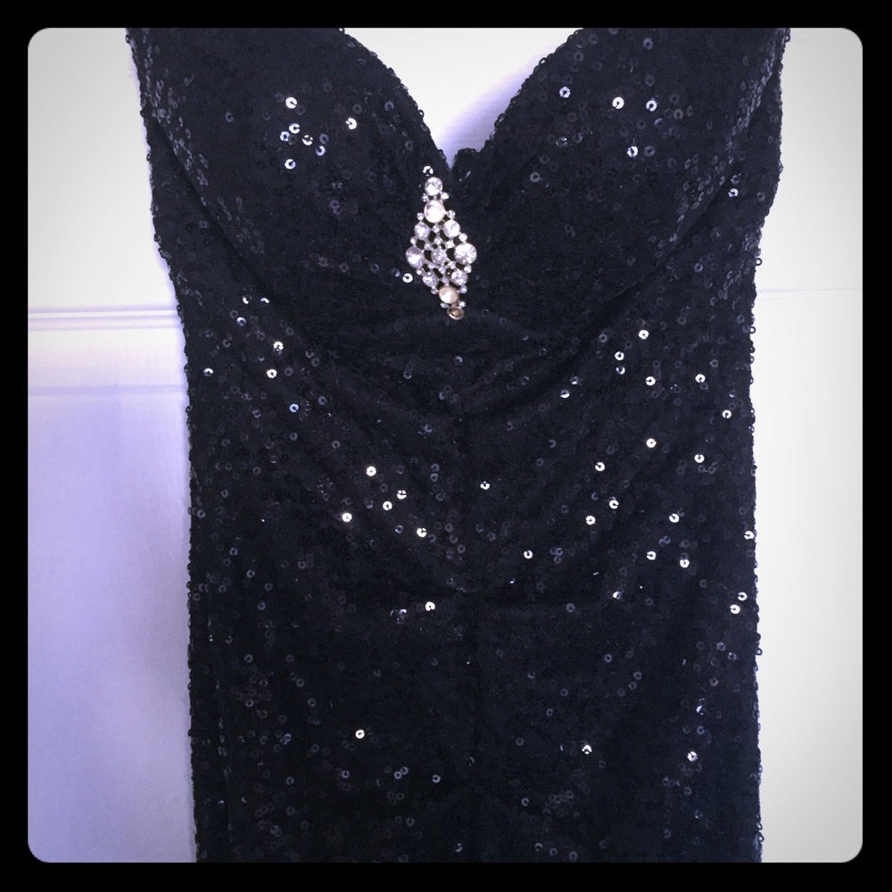 Black formal dress